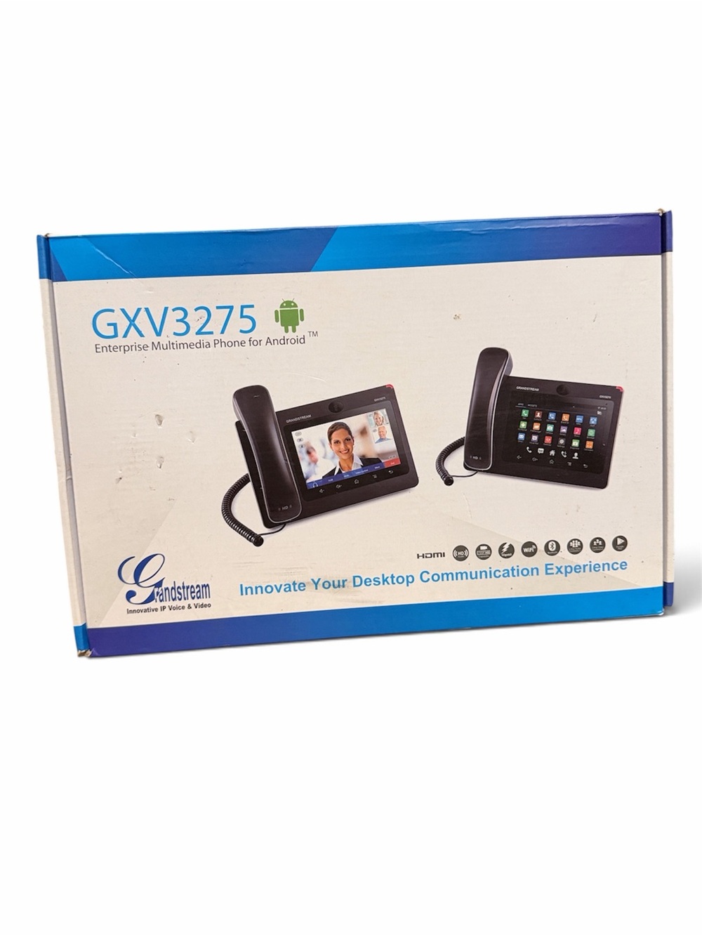Grandstream GXV3275 Android Multimedia Desk Phone - Black